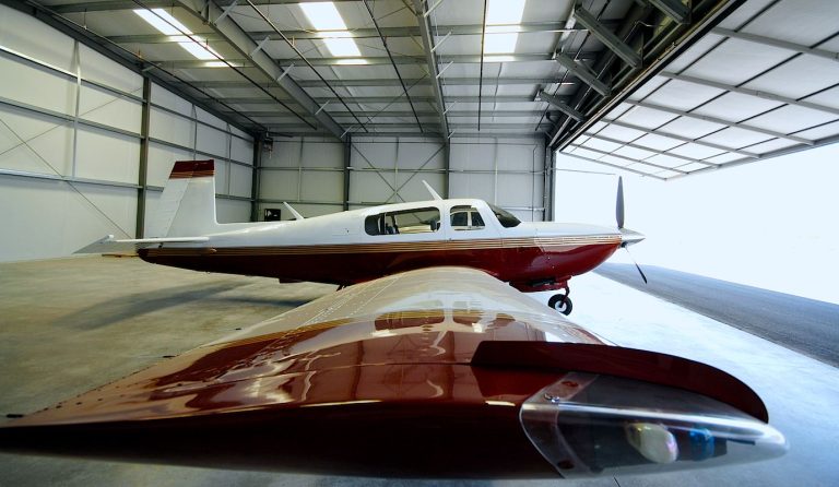 Light aircraft in a hanger - Basic Aircraft Components