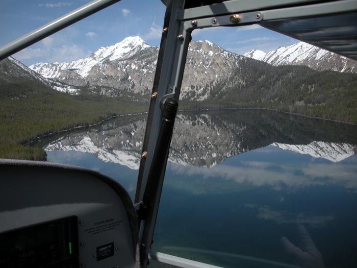 View out the window of a Kitfox airplane