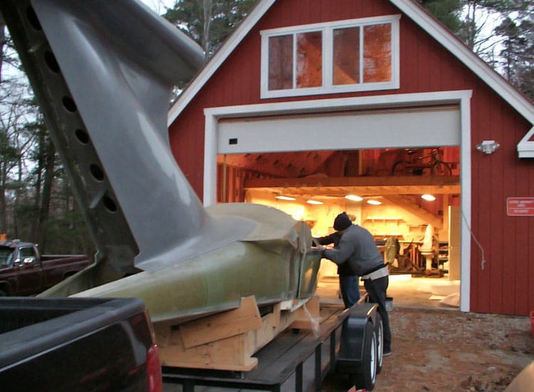 Parts of a Super Seawing Aircraft kit being assembled