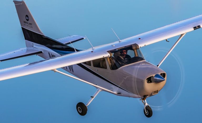 A Cessna 172 flying over the Great Salt Lake - Aircraft Preventive Maintenance: What Are Pilots Allowed To Do?