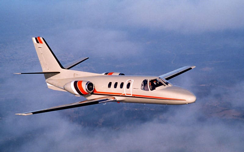 Cessna Citation I in flight