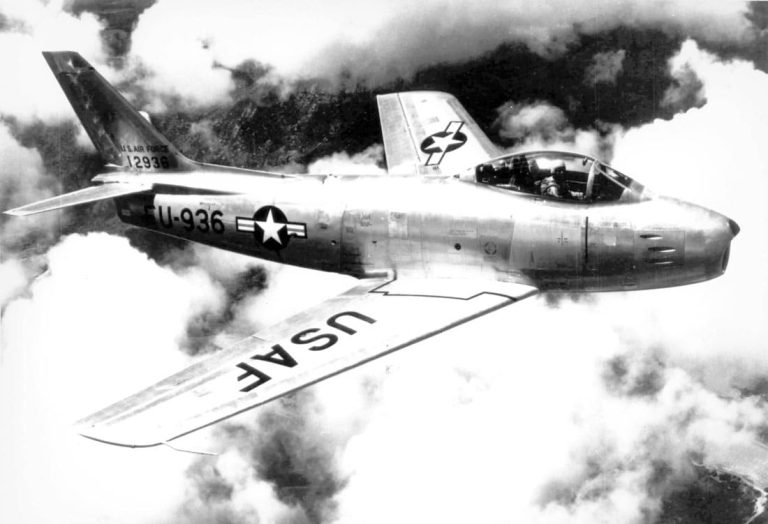 F-86A Sabre in flight