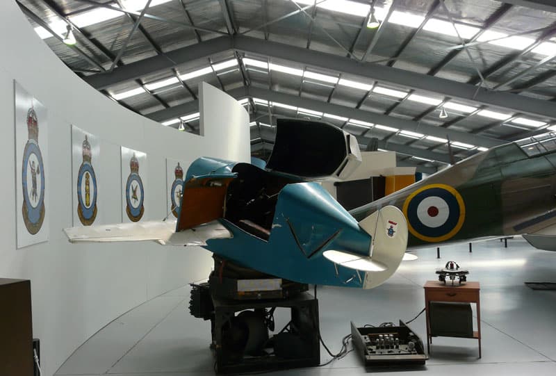 A link trainer in a museum
